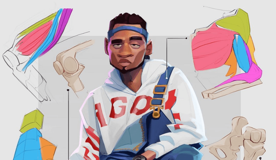 An illustration I did and posted here -> https://www.instagram.com/p/Cgee00prf9W/