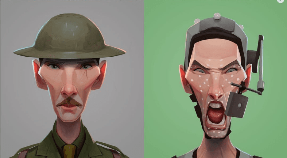 2 of 4 cumberbabe illustrations I did and posted on IG https://www.instagram.com/p/CdlN9UzPkBa/