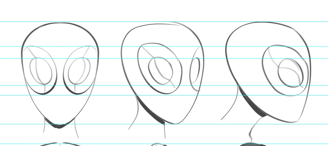 screenshot of my spiderman stylisation | a screen shot of a slide from this sketch note